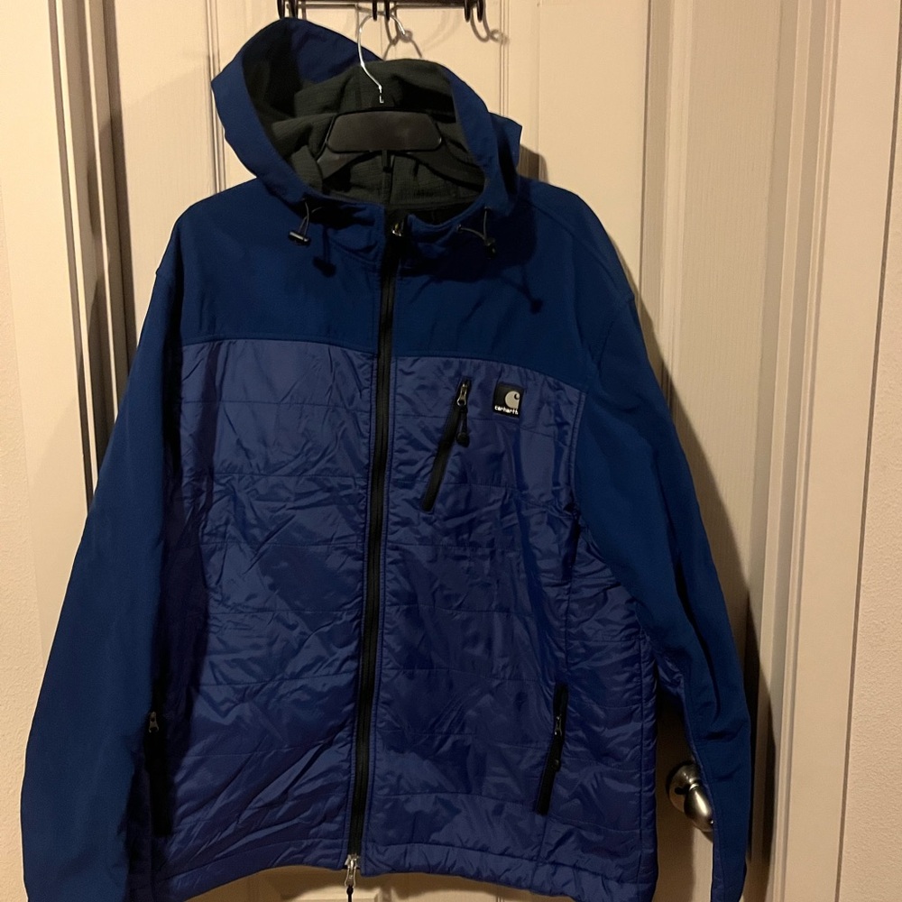 Men's Blue Hooded Jacket
